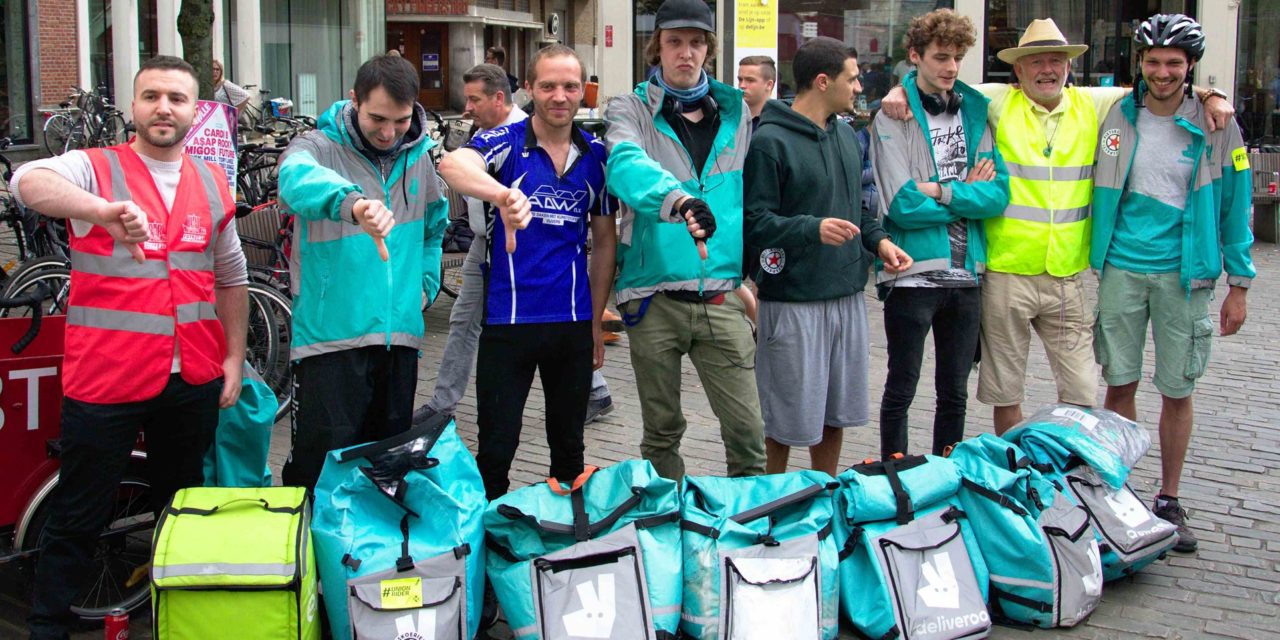 Gent: koeriers Deliveroo voeren actie