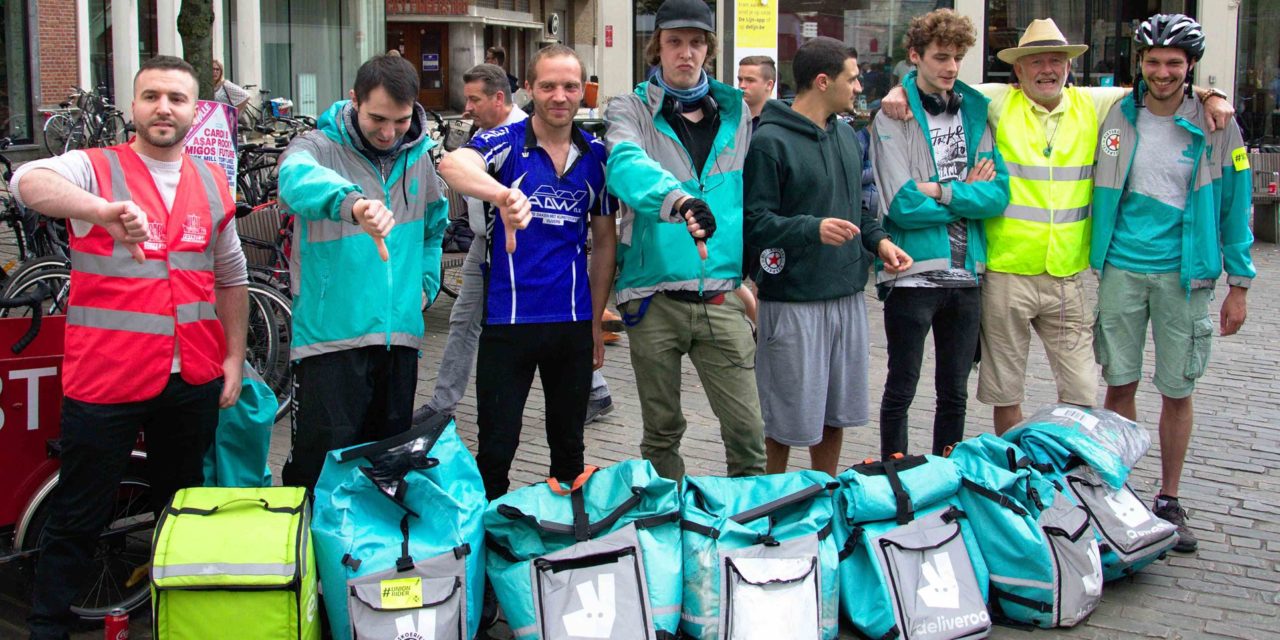 Gent: koeriers Deliveroo voeren actie