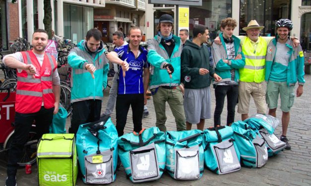 Gent: koeriers Deliveroo voeren actie