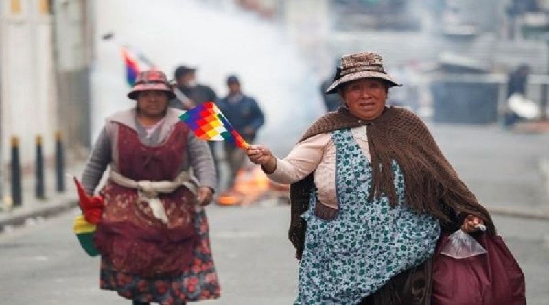 Tegen de staatsgreep in Bolivia