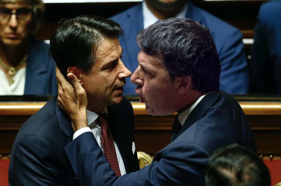Renzi zet Conte een voetje