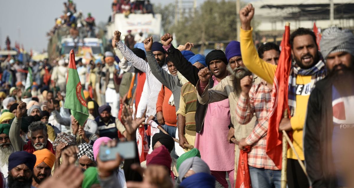 Links en de strijd van de Indiase boerenbeweging