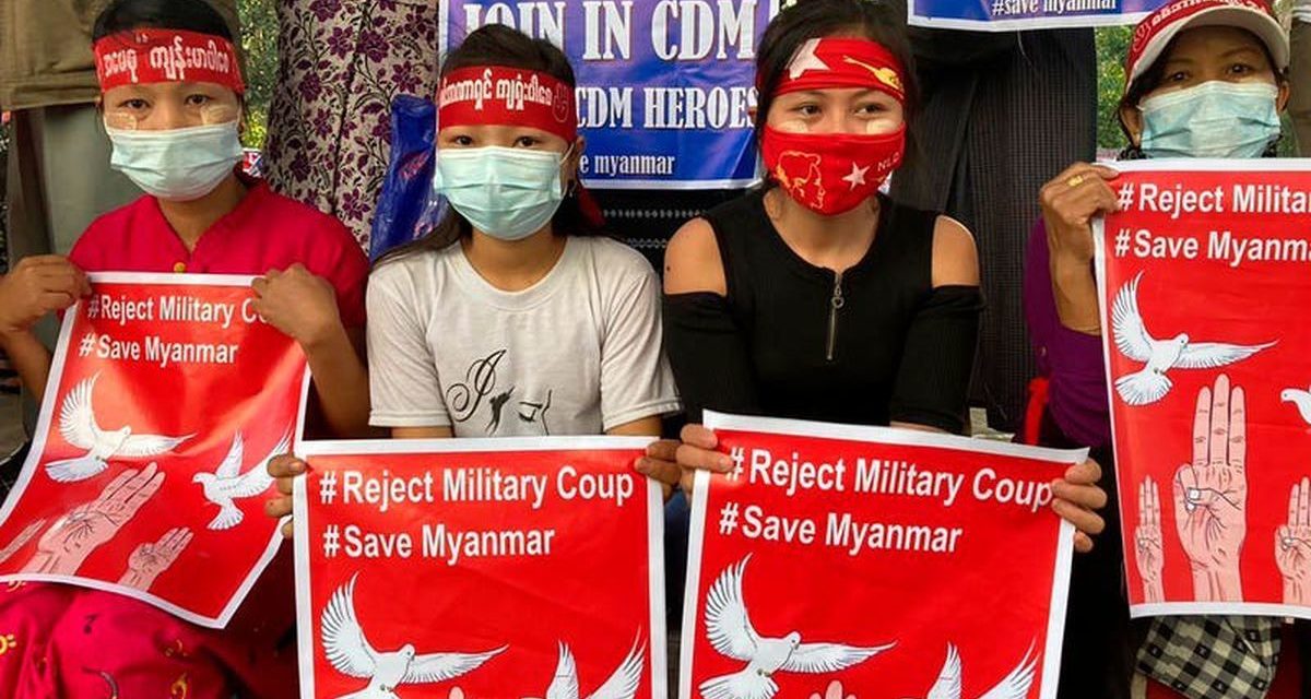Algemene staking tegen de junta van Myanmar