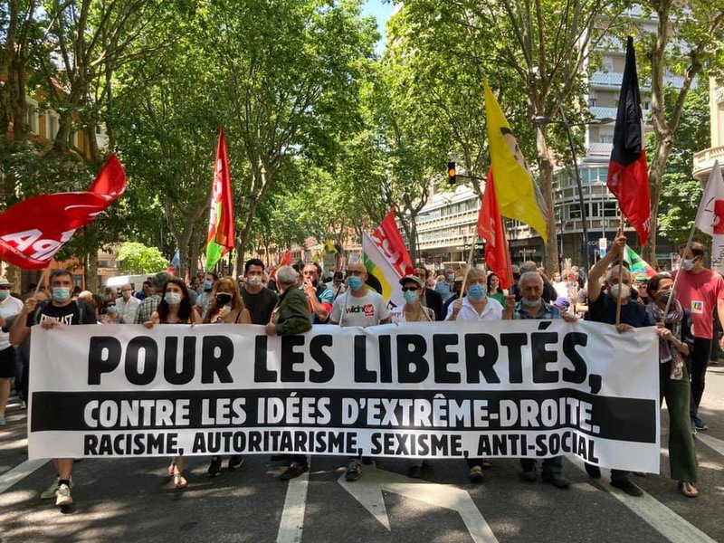 De betogingen tegen de coronapas in Frankrijk