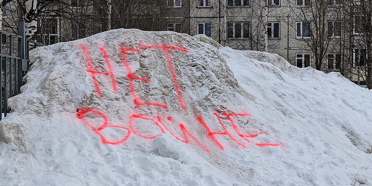 Russische academici en studenten tegen oorlog