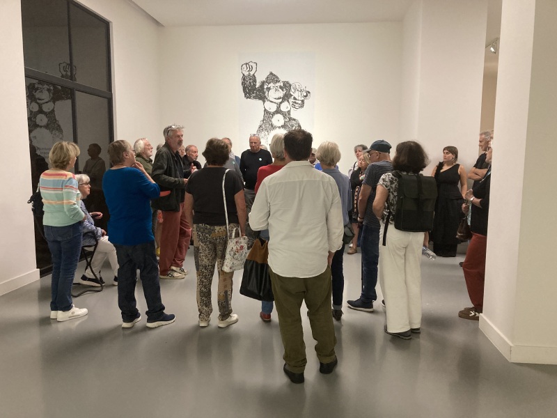 Culturele activiteit Ernest Mandelfonds rond De King Kong in het MHKA lokt ruim dertig deelnemers