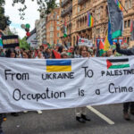 From Ukraine to Palestine occupation is a crime. No justice, no peace!
